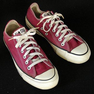    MADE Converse All Star Chuck Taylor burgundy maroon size 8 (mens 6