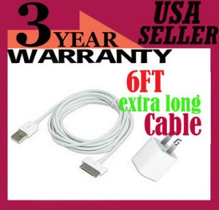 ft Foot Long USB Sync Cable Charger for iPhone 3G 3GS