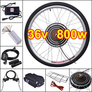 36V 800W 26 Rear Wheel Electric Bicycle Motor Kit E Bike Cycling Hub 