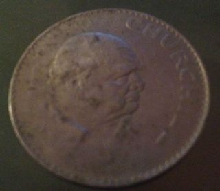 Queen Elizabeth II 1965 Churchill Commemorative Coin