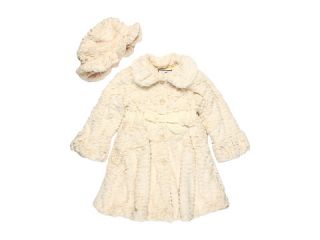 Widgeon Kids   Textured Wave Coat & Hat Set (Toddler/Little Kids/Big 