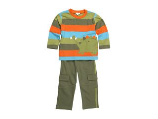 le top   My Pet Dino Wide Stripe Shirt & French Terry Pant (Infant 