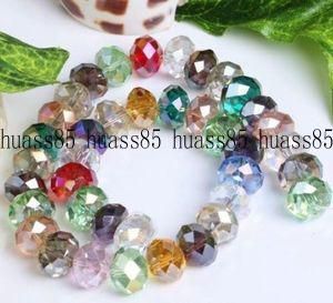 72PCS 10mm Multicolor AB Swarovski Crystal Gem Loose Beads A8