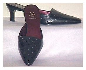   comfy looking upscale style slide mule heels from m by marinelli done
