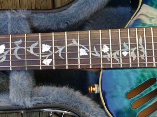   Blueshawk Semi Hollow Elecric Guitar GFS P 90 Pickups Case