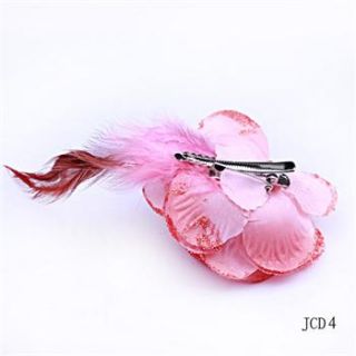   Rose Flower Wrist Corsage Hair Fascinator Clip Brooch Pin JCD4