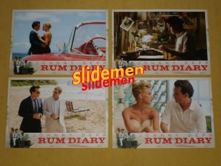   Rum Diary Lobby Cards Set Johnny Depp Amber Heard Aaron Eckhart