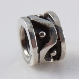 NEW** Authentic Pandora Silver Wavy Dots Bead *RETIRED* 79257