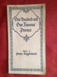    Hundred And One Famous Poems Edgar Allan Poe Compiled By Roy J Cook