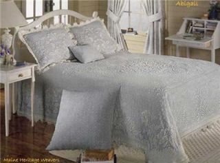 Abigail Adams Queen Linen Woven Bedspread by Bates