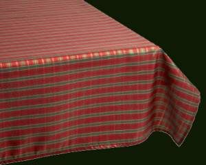 Lenox Holiday Lurex Plaid 60 x 84 Oblong Tablecloth