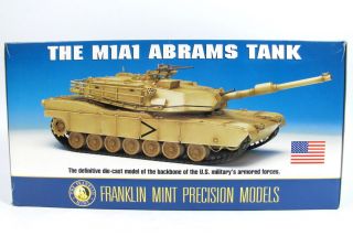 Franklin Mint M1 A1 Abrams Tank 1 24 Scale Die Cast Model