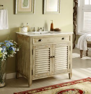 36”. Cottage look Abbeville Bathroom Sink Vanity Cabinet   Model 