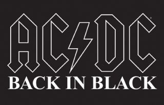 Blacklight Poster AC DC Back in Black ACDC