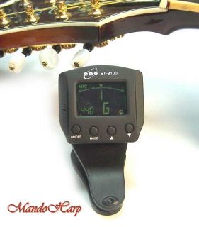 MandoHarp   Eno ET 3100 Clip On Backlit LCD Chromatic/Guitar/Bass 