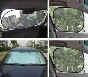 6X Portable Folding Car Window Sun Shade Covers Visors