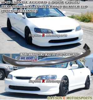 98 00 Accord 2dr OE Optional Front Bumper Lip Urethane