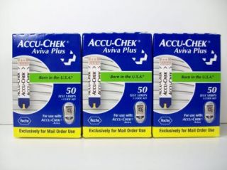 150 Accu Chek Aviva Plus Diabetic Test Strips Exp 8 2013 Accuchek 