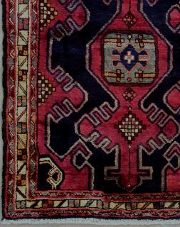   ANTIQUE PERSIAN SARAB HAND KNOTTED WOOL RUNNER AREA RUG WITH ABRASH