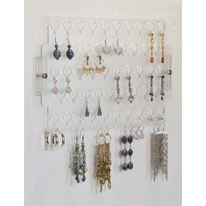   Earring Holder Rack Hanging Jewelry Organizer Display Closet Storage