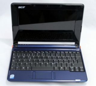 As Is Blue Acer Aspire One ZG5 Netbook in Original Box