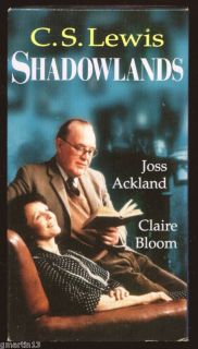 Shadowlands Joss Ackland Claire Bloom 1985 VHS 054961168033
