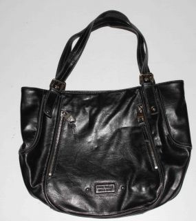 Large Black Nine West Shoulder Bag  Handbag, Purse   Excellent 