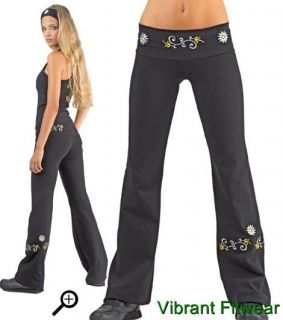 Margarita Embroidery Pant Activewear Supplex Yoga Workout Dance 905 s 
