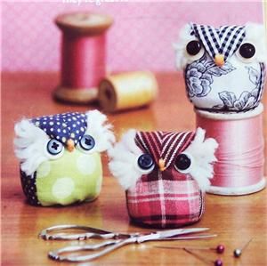 PATTERN FOR WISE OWL PINCUSHION/DECORATION ~ PATTERN FROM MAGAZINE