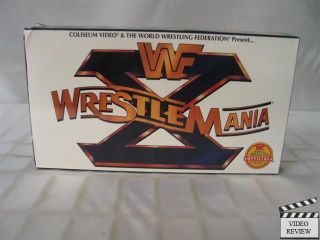 WWF Wrestlemania x 10 VHS Bret Hart Lex Luger 086635013233