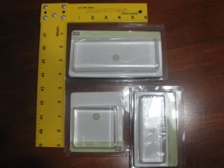 Huge Large New Stampin Up Acrylic Blocks Lot of 6 and Ink Pads Free 