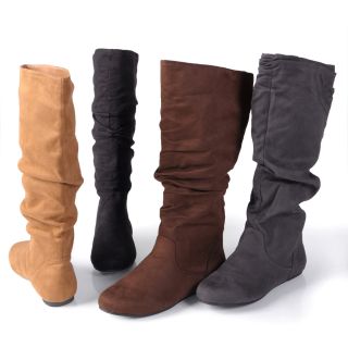 Bamboo by Journee Slouchy Microsuede Boots