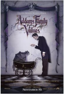 Addams Family Movie Poster Addams Family Values Bonus