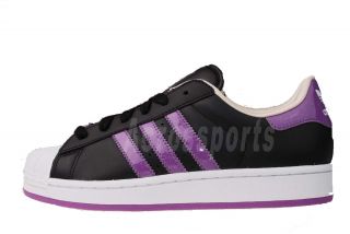 Adidas Originals Superstar 2 w Black Purple Womens Casual Shoes G63097 
