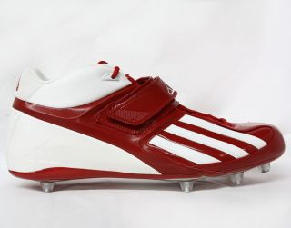 adidas quickslant d mid white maroon mens football cleats 352659 size 