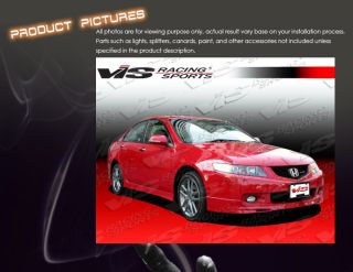 Acura TSX 04 05 4DR Type R Front Lip Bodykit Vis