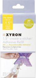 Xyron 150 Create A Sticker 20 ft Repositionable Refill