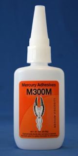 CA Glue Mercury Adhesives 2oz Bottle Medium adhesive Super glu