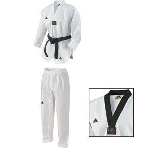Adidas Martial Arts Taekwondo Uniform White V Neck