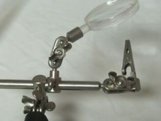 fly tying magnifier tool with clamp