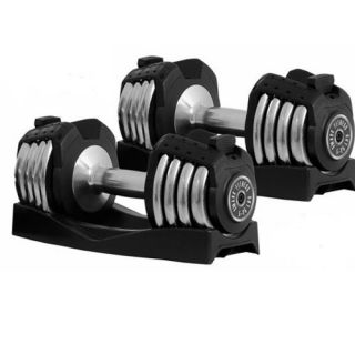 Adjustable Dumbbell Set Exercise Home Strength Training Weights Nice 
