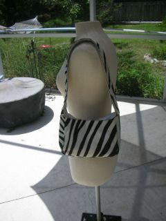 Adrienne Vittadini Zebra Print Pony Hair Handbag