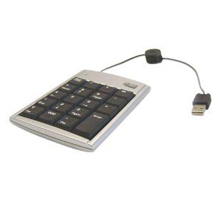 Brand New Factory Sealed Adesso 19 Key Numeric Keypad with Retractable 