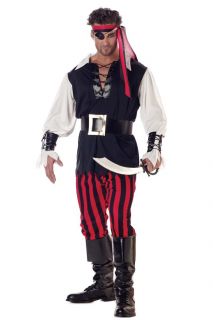 adult men cutthroat pirate costume men size available medium 40 42 