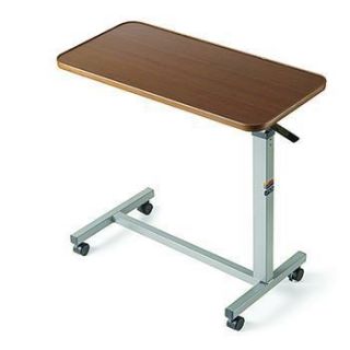 Adjustable Height Over Bed Food Medical Table Overbed