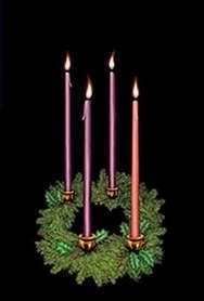 Christmas Window Poster Advent Wreath 3ft x 5ft New