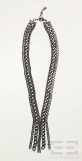 agatha gunmetal multi chain layered necklace