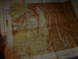 Map WW2 aaf Aeronautical Chart CBI 1945 Confidential Yunnan China 