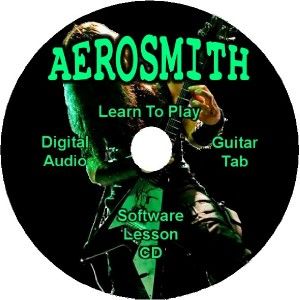 aerosmith guitar tab lesson software cd 83 songs