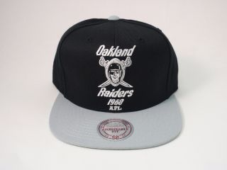   Raiders Cap Mitchell & Ness Snapback 1960 AFL Football Hat Adjustable